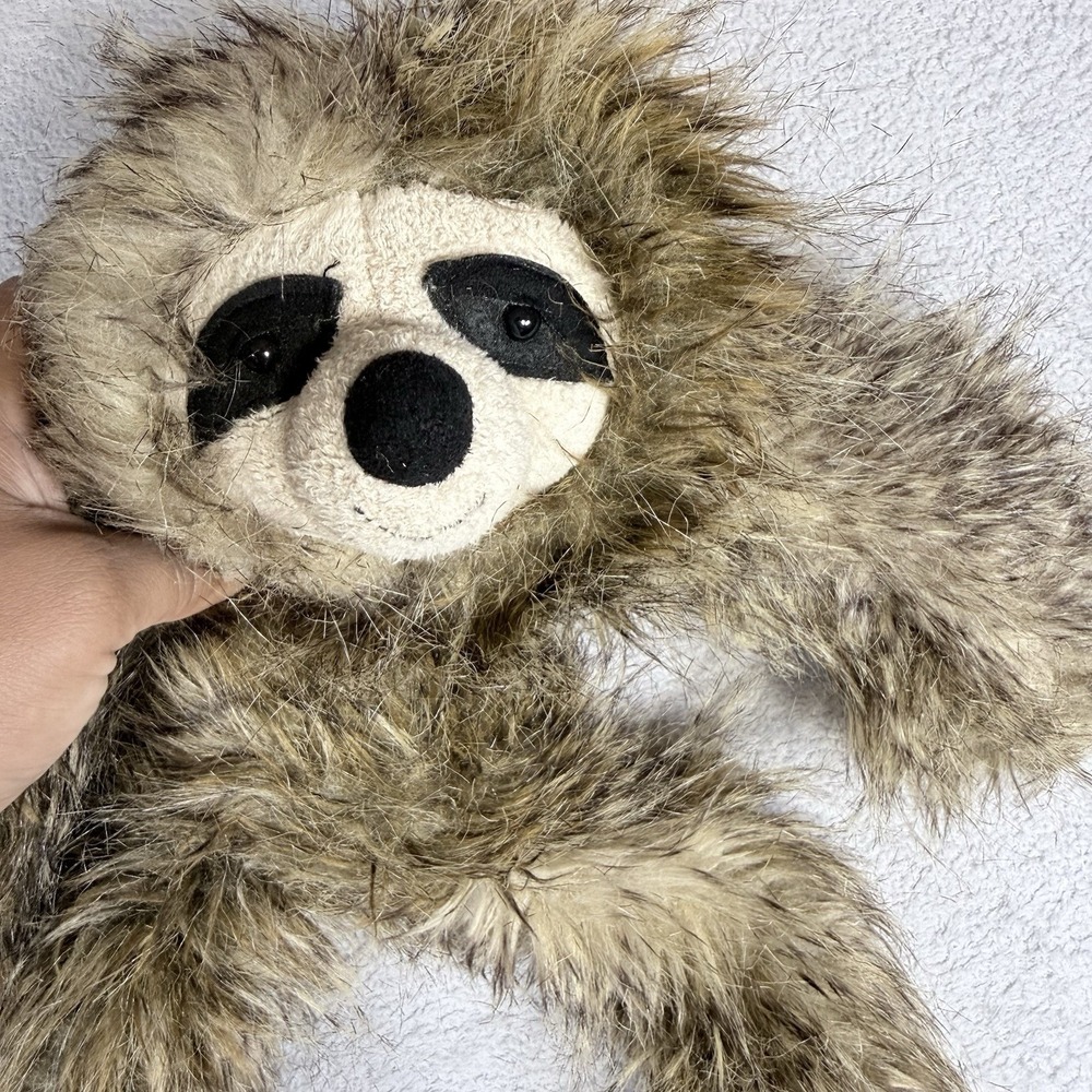 Jellycat London Plush Cyril Sloth Stuffed Animal Beanbag Realistic 17"